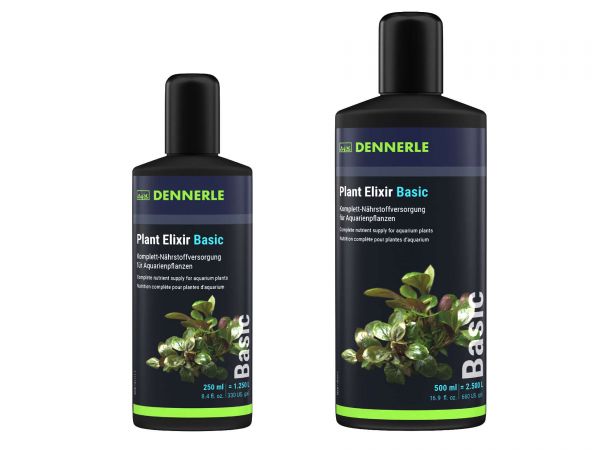 Dennerle Plant Elixir Basic, Komplett-Nährstoffversorgung (Dünger) für Aquariumpflanzen