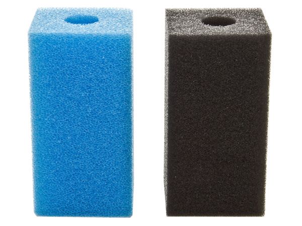 Fhoch2 Filterschwamm / Garnelen-Ansaugschutz - 16 mm Lochbohrung in blau oder schwarz
