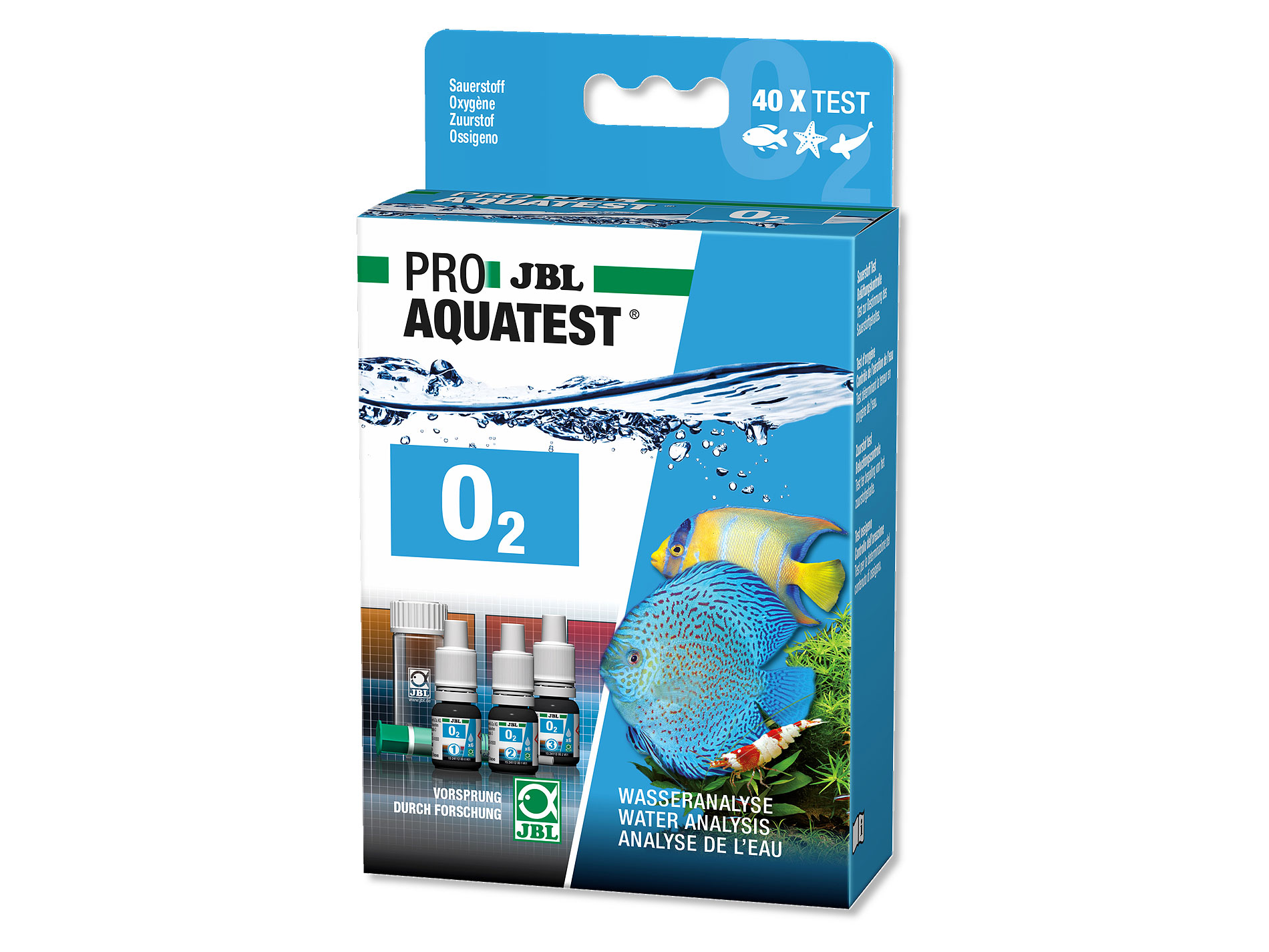 JBL Pro Aquatest Sauerstoff O2, Aquarium Wasseranalyse GARNELENHAUS