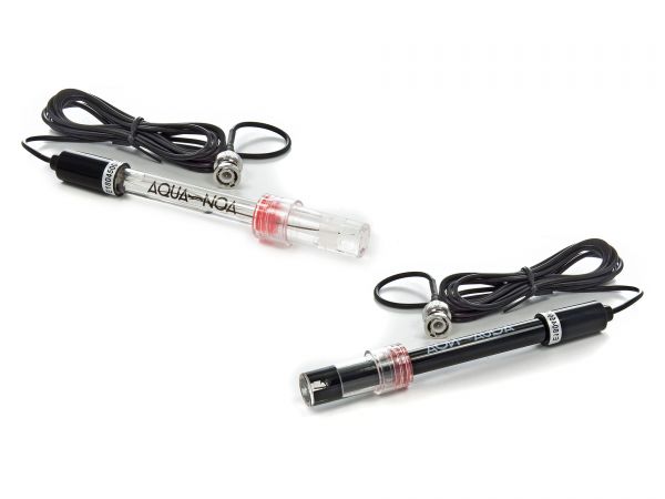 Aqua-Noa pH-Elektroden mit BNC-Anschlusskabel in schwarz oder transparent