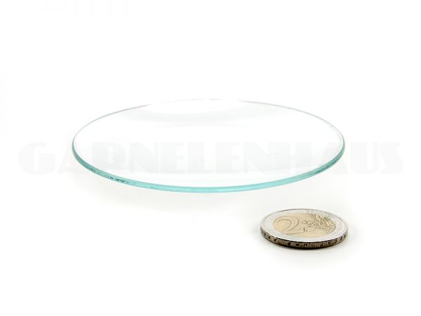 Flache Futterschale Glas, 83/10 mm