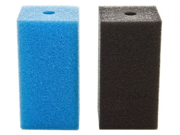 Fhoch2 Filterschwamm / Garnelen-Ansaugschutz - 10 mm Lochbohrung in blau oder schwarz