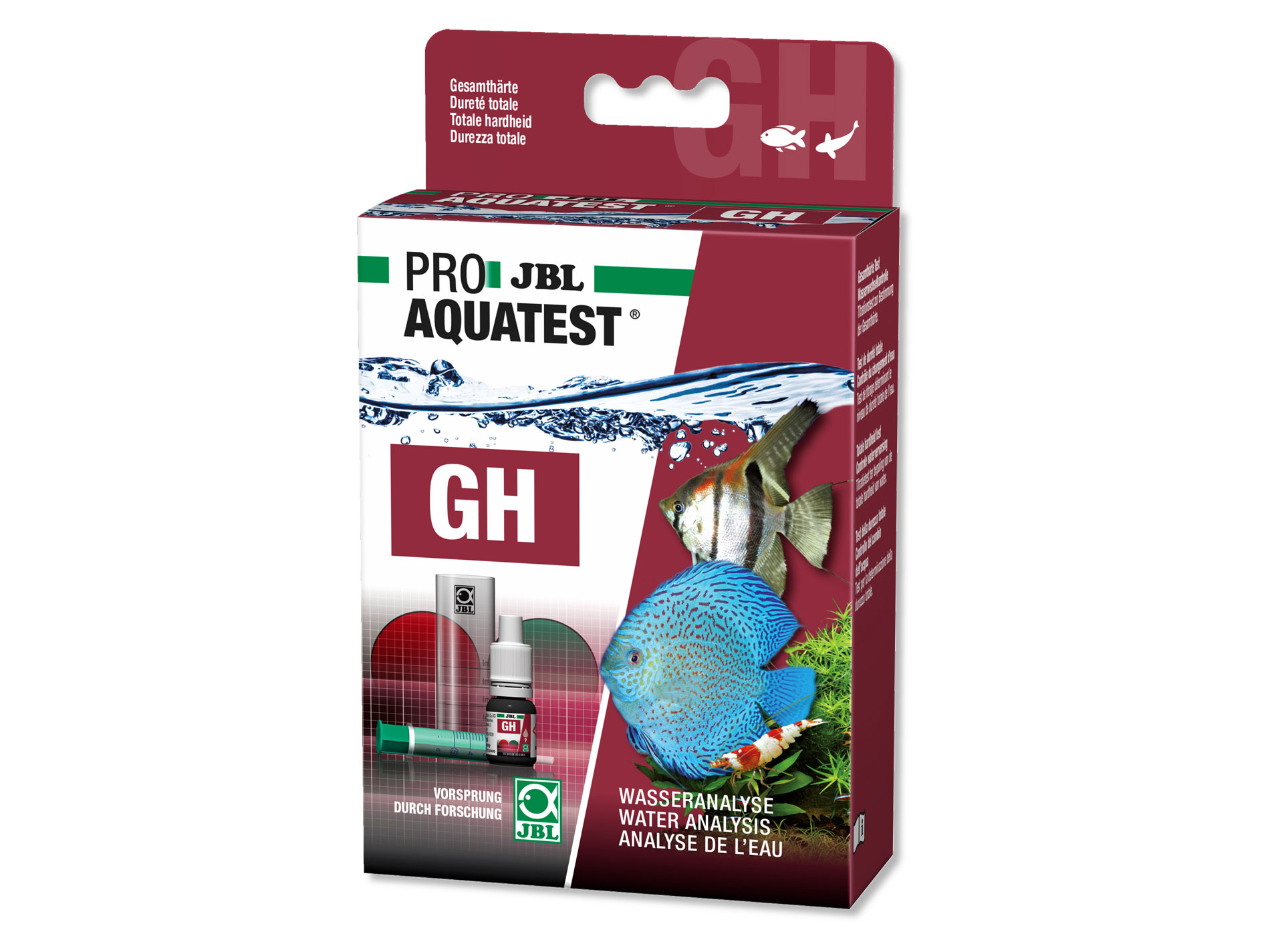 JBL Pro Aquatest GH / Gesamthärte Aquarium Wasseranalyse GARNELENHAUS