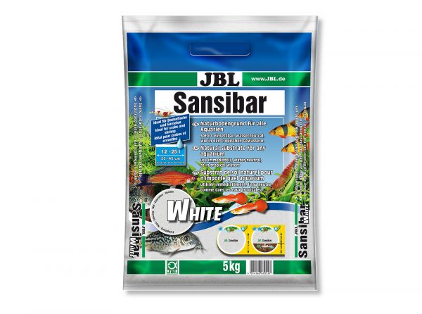 JBL - Sansibar WHITE Bodengrund für Aquarien, 5 kg