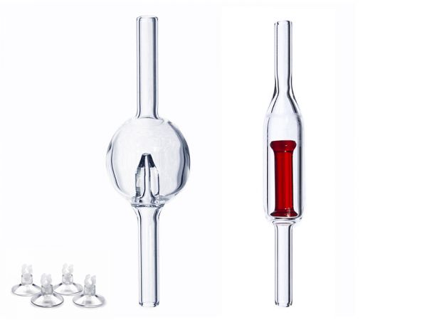 CO2 Glas Counter Orb, inkl. Rückschlagventil