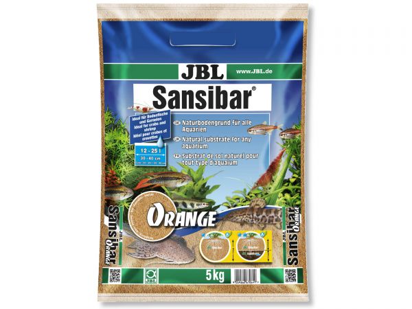 JBL Sansibar ORANGE, 5 kg, Bodengrund für Aquarien