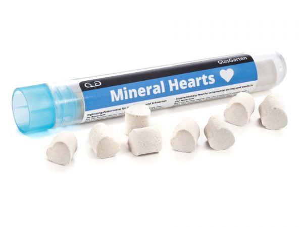 GlasGarten - Mineral Hearts (Mineralien-Herzchen) für Garnelen und Schnecken im Aquarium