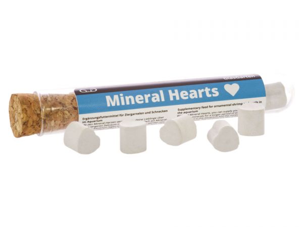GlasGarten - Mineral Hearts (Mineralien-Herzchen) für Garnelen und Schnecken im Aquarium